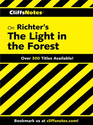 cover image of CliffsNotes on Richter's the Light in the Forest
